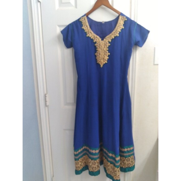 Embroidered Dress Indian Pakistani Bollywood‎ Anarkali Salwar Kameez - Picture 1 of 6